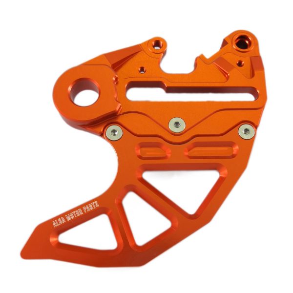 Protezione disco freno posteriore in ergal con supporto pinza KTM arancione