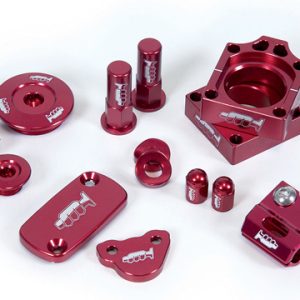 Kit particolari ergal rosso crf 250 r 04-09/450 r 02-08 - immagine 2