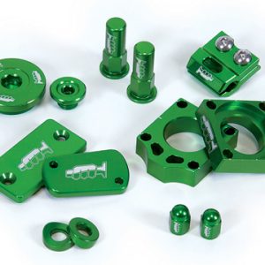 Kit particolari ergal verde kx 250f 11-18/450f 09-18 - immagine 2